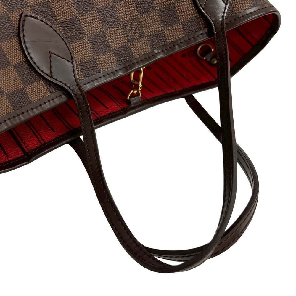 LOUIS VUITTON Brown Damier Leather Neverfull PM Shoulder Bag - Picture 4 of 10